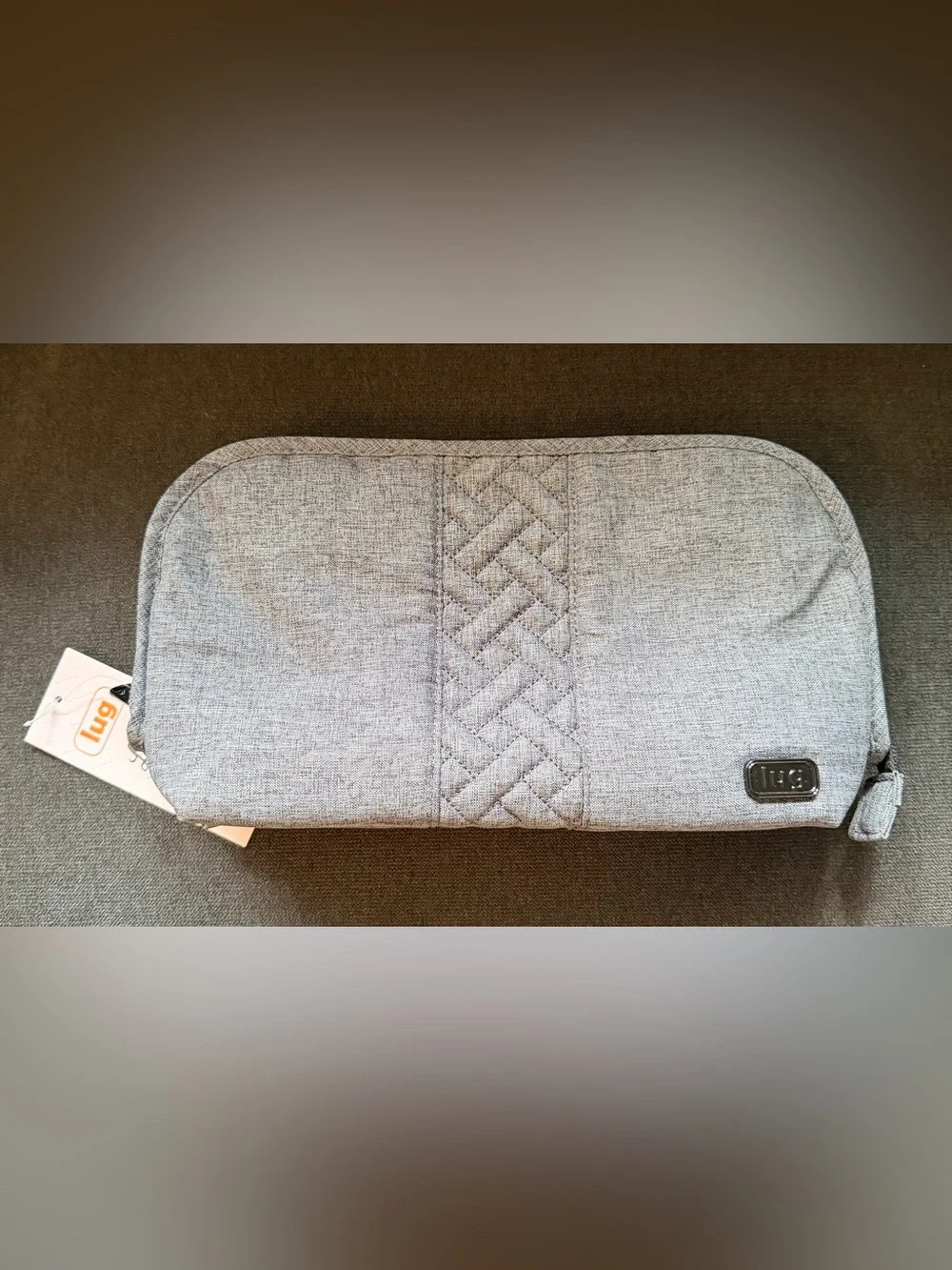 Lug Flash Cosmetic Bag / Wipeable Case – Heather Grey (Gray)